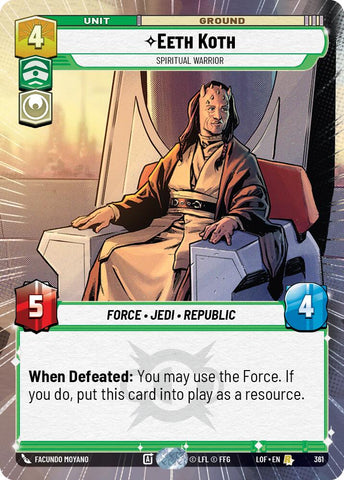 Eeth Koth - Spiritual Warrior (361) (Hyperspace) (361) [Legends of the Force]