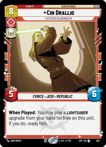 Cin Drallig - Esteemed Blademaster (652) (Foil) (652) [Legends of the Force]