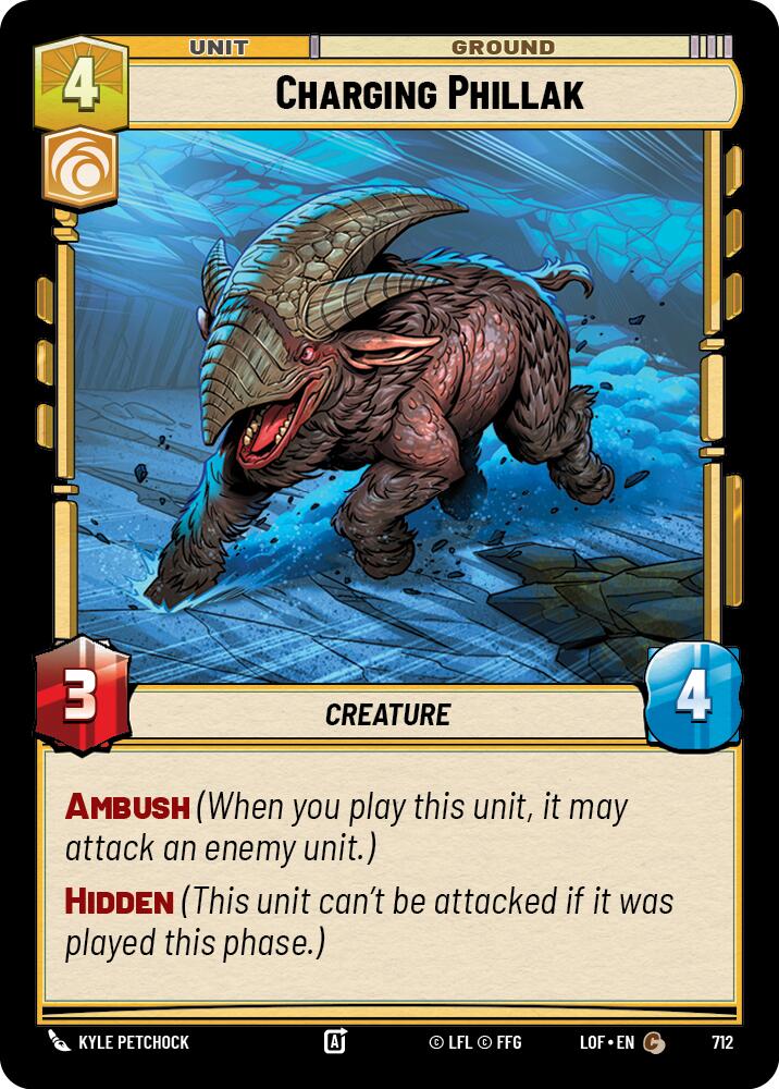 Charging Phillak (712) (Foil) (712) [Legends of the Force]