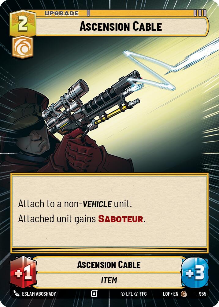 Ascension Cable (955) (Hyperspace Foil) (955) [Legends of the Force]
