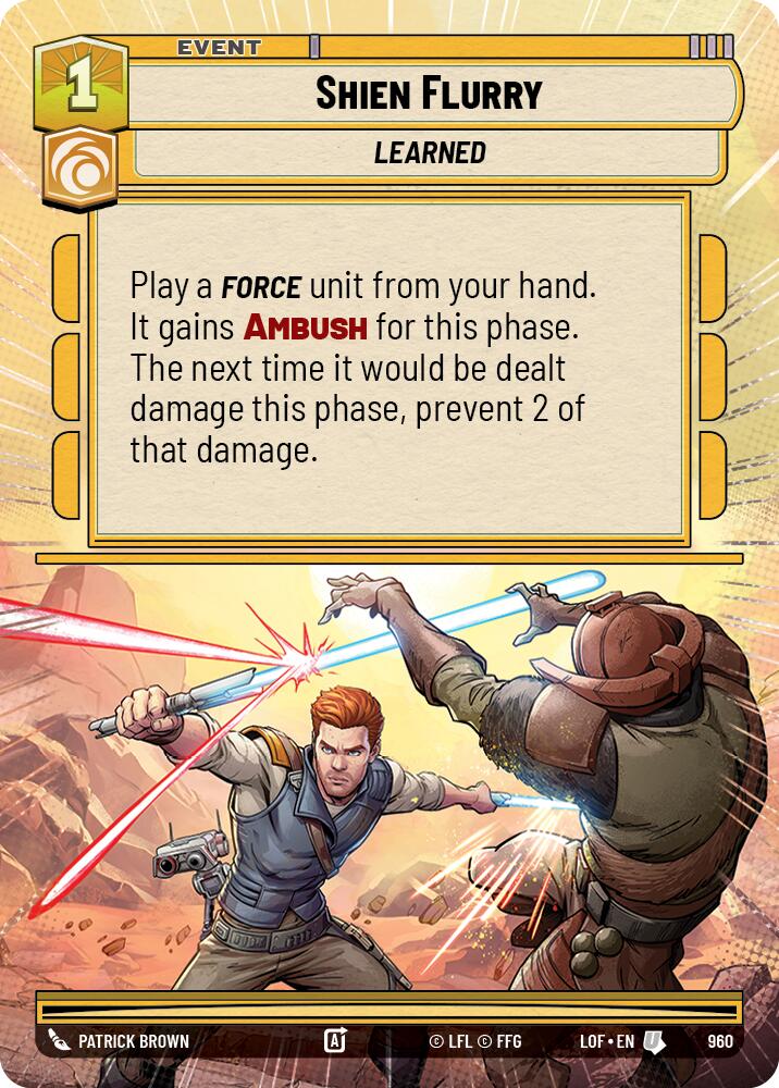 Shien Flurry (960) (Hyperspace Foil) (960) [Legends of the Force]