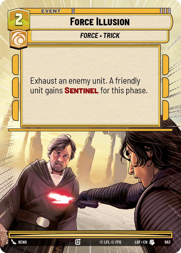 Force Illusion (963) (Hyperspace Foil) (963) [Legends of the Force]