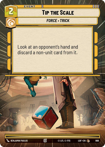 Tip the Scale (966) (Hyperspace Foil) (966) [Legends of the Force]