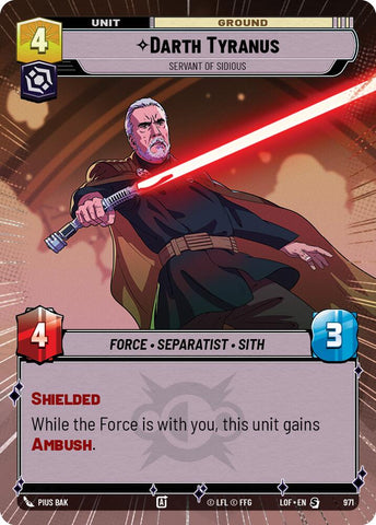 Darth Tyranus - Servant of Sidious (971) (Hyperspace Foil) (971) [Legends of the Force]