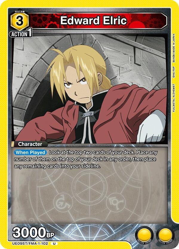 Image for Edward Elric (102) (UE09ST) (UE09ST/FMA-1-102) - Union Arena
