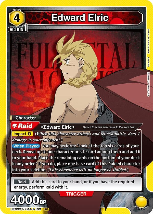Image for Edward Elric (103) (UE09ST) (UE09ST/FMA-1-103) - Union Arena