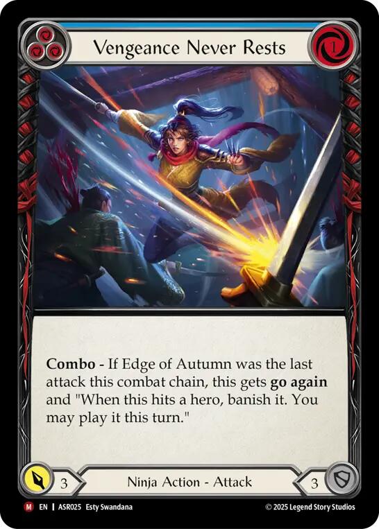 Vengeance Never Rests [ASR025] (Armory Deck: Ira)
