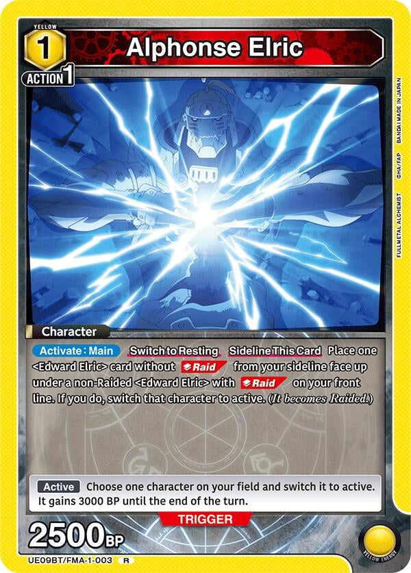 Image for Alphonse Elric (003) (UE09BT) (UE09BT/FMA-1-003) - Union Arena
