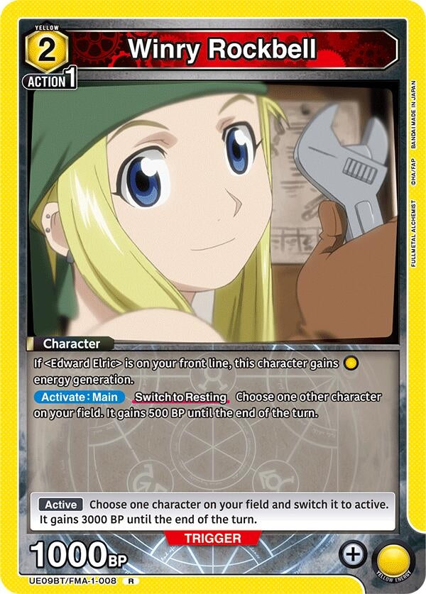 Image for Winry Rockbell (008) (UE09BT) (UE09BT/FMA-1-008) - Union Arena