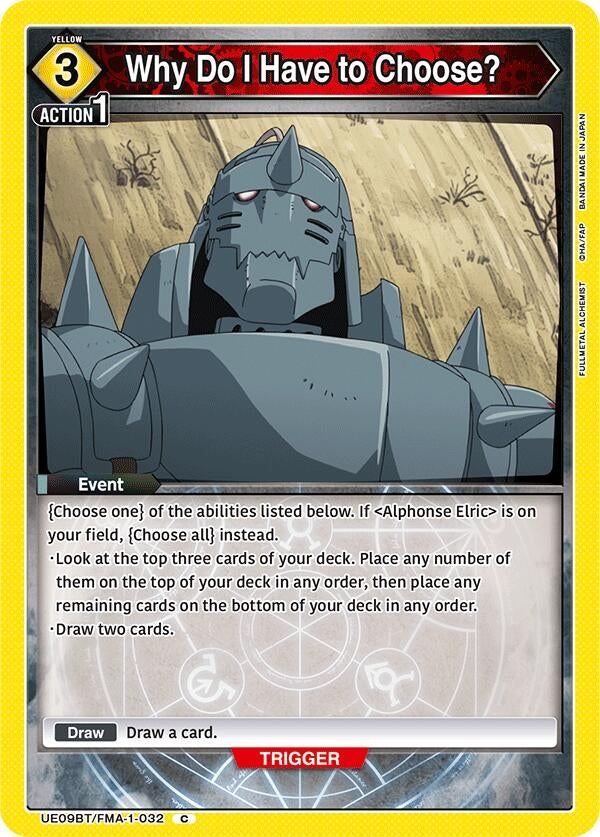 Image for Why Do I Have to Choose? (UE09BT) (UE09BT/FMA-1-032) - Union Arena
