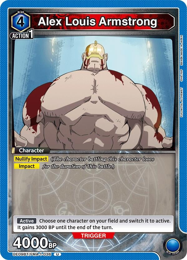 Image for Alex Louis Armstrong (036) (UE09BT) (UE09BT/FMA-1-036) - Union Arena