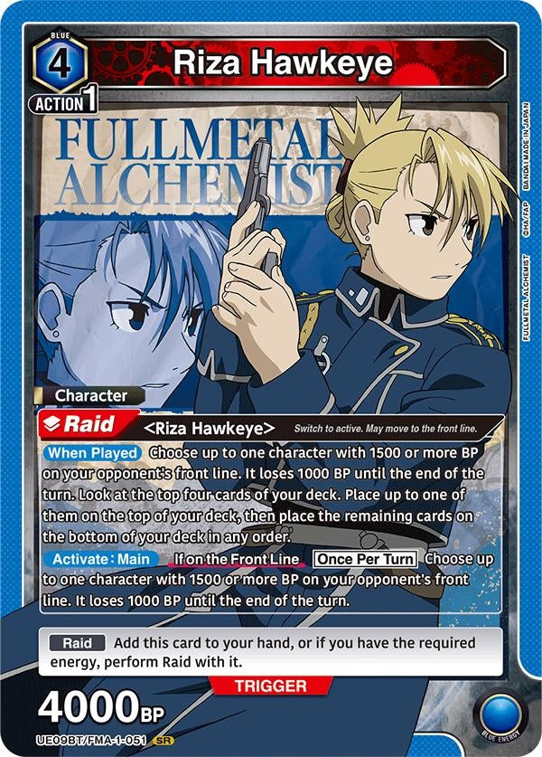 Image for Riza Hawkeye (051) (UE09BT) (UE09BT/FMA-1-051) - Union Arena