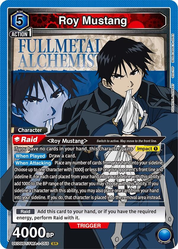 Image for Roy Mustang (055) (UE09BT) (UE09BT/FMA-1-055) - Union Arena