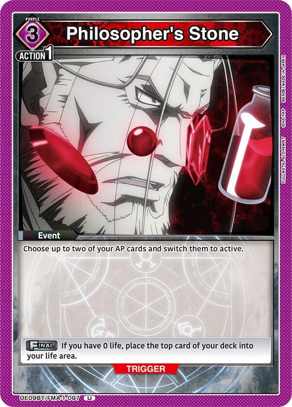 Image for Philosopher's Stone (UE09BT) (UE09BT/FMA-1-097) - Union Arena