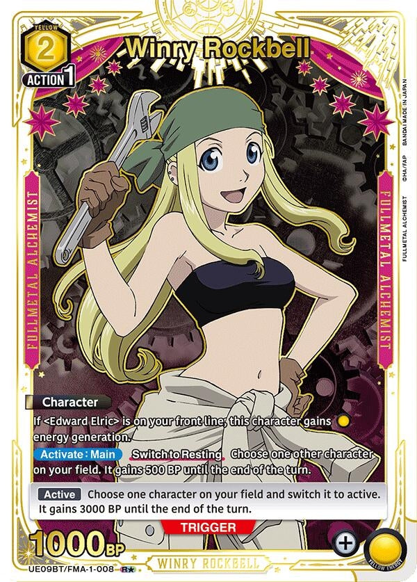 Image for Winry Rockbell (008) (R*) (UE09BT) (UE09BT/FMA-1-008) - Union Arena