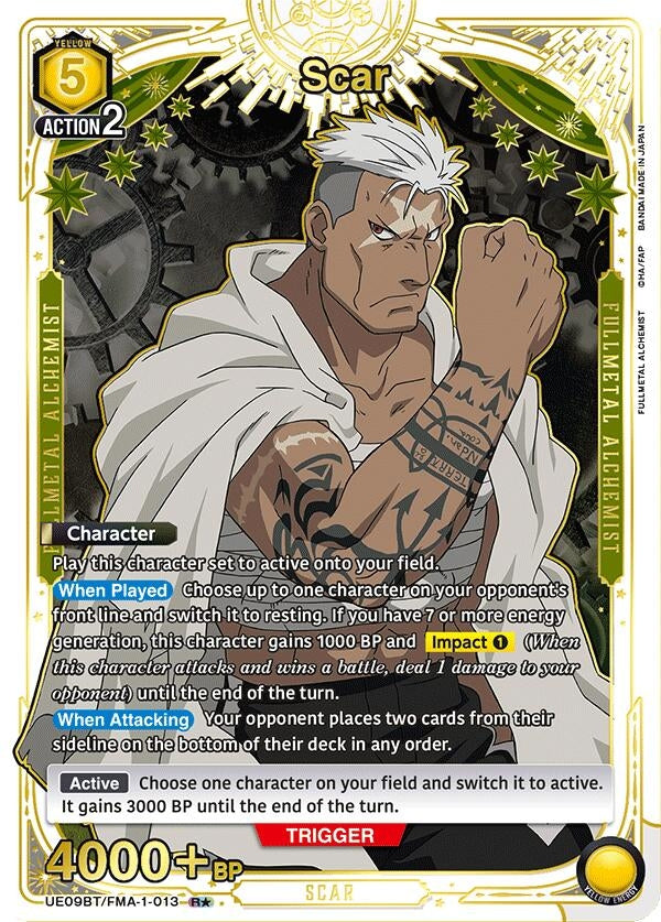 Image for Scar (R*) (UE09BT) (UE09BT/FMA-1-013) - Union Arena