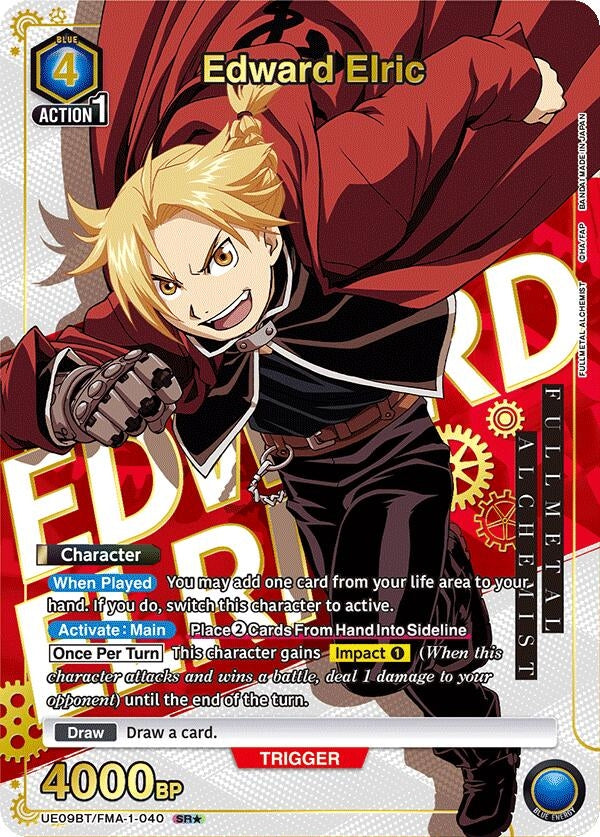 Image for Edward Elric (040) (SR*) (UE09BT) (UE09BT/FMA-1-040) - Union Arena
