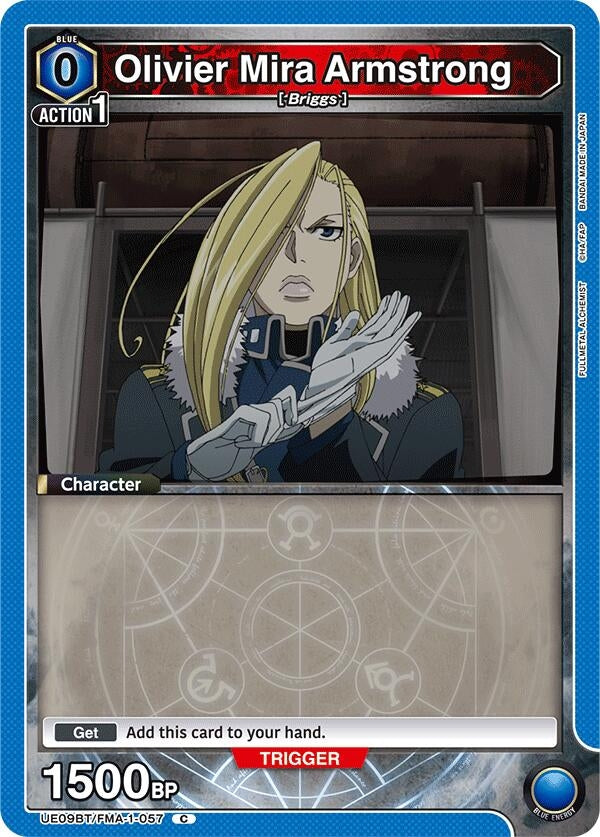 Image for Olivier Mira Armstrong (057) (Box Topper Foil) (UE09BT) (UE09BT/FMA-1-057) - Union Arena