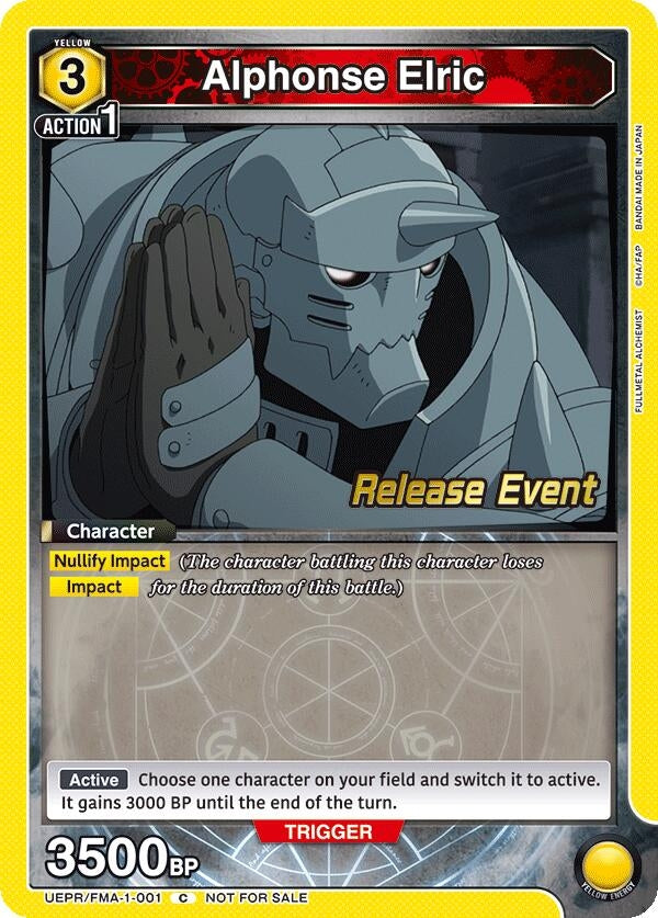 Image for Alphonse Elric (001) (UE09BT_RE) (UEPR/FMA-1-001) - Union Arena