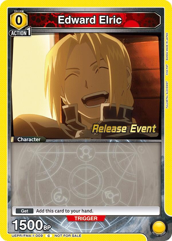 Image for Edward Elric (009) (UE09BT_RE) (UEPR/FMA-1-009) - Union Arena