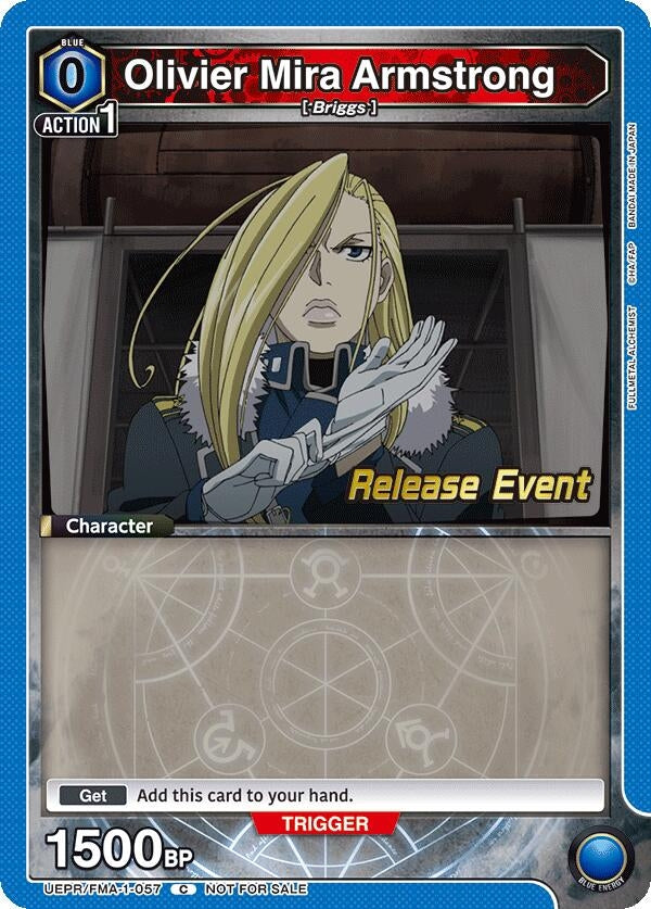 Image for Olivier Mira Armstrong (057) (UE09BT_RE) (UEPR/FMA-1-057) - Union Arena