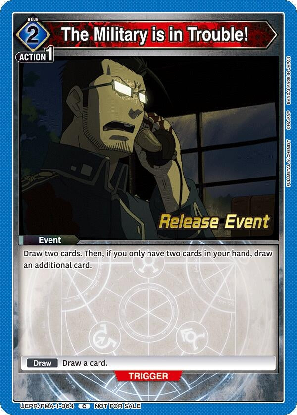 Image for The Military is in Trouble! (UE09BT_RE) (UEPR/FMA-1-064) - Union Arena