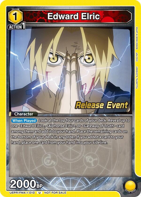 Image for Edward Elric (010) (UE09BT_RE) (UEPR/FMA-1-010) - Union Arena