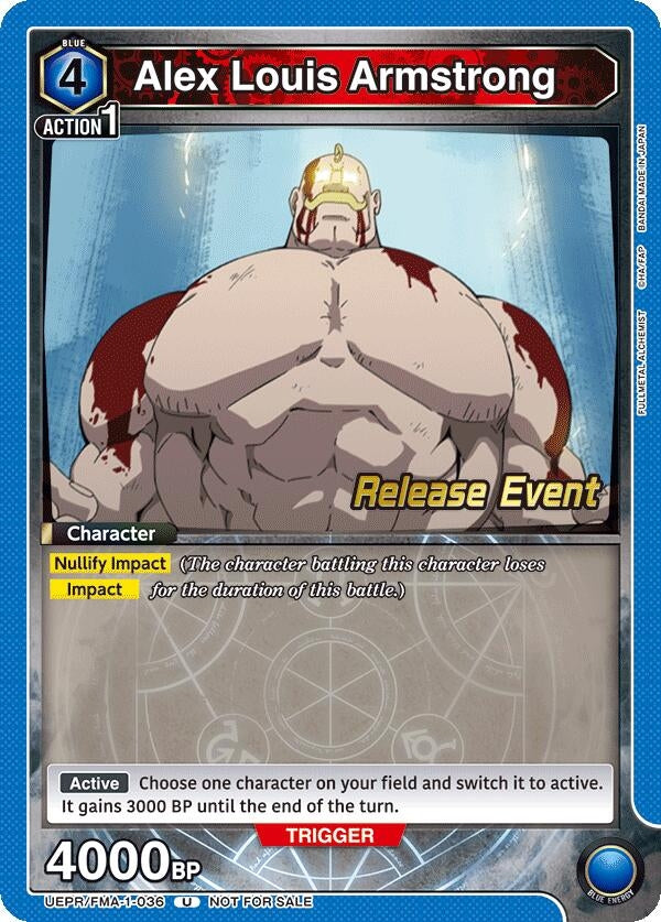 Image for Alex Louis Armstrong (036) (UE09BT_RE) (UEPR/FMA-1-036) - Union Arena