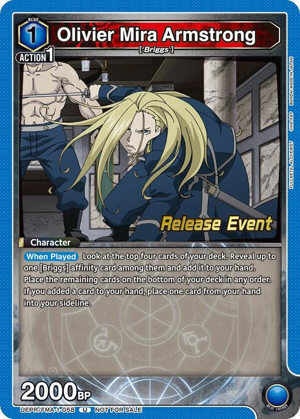 Image for Olivier Mira Armstrong (058) (UE09BT_RE) (UEPR/FMA-1-058) - Union Arena