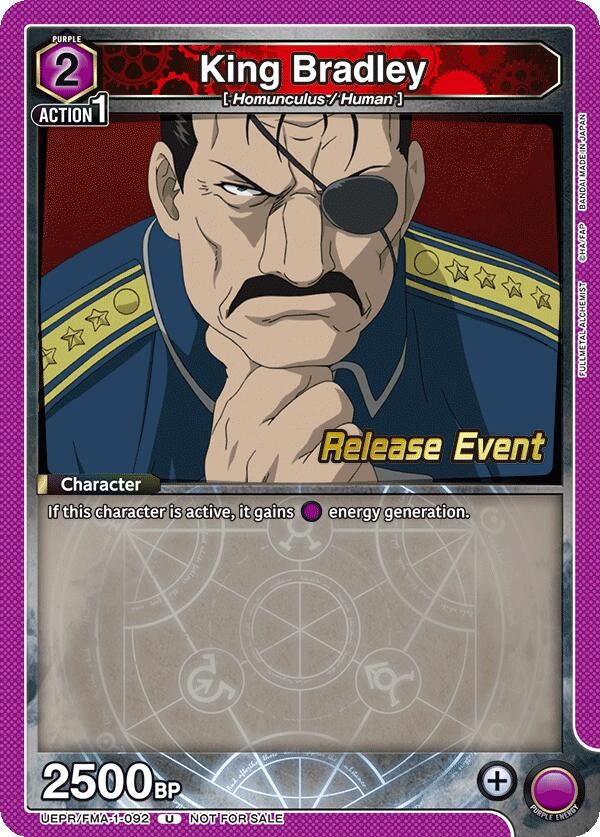 Image for King Bradley (092) (UE09BT_RE) (UEPR/FMA-1-092) - Union Arena