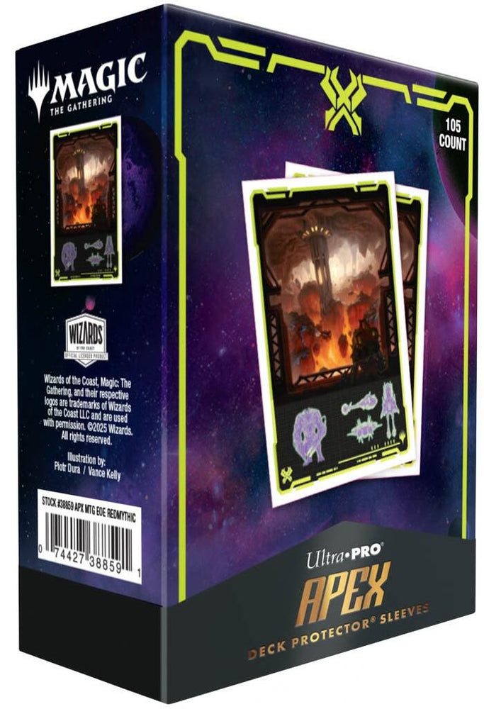 Ultra PRO: APEX Deck Protector Sleeves - Edge of Eternities (Red Mythic 105-pack)