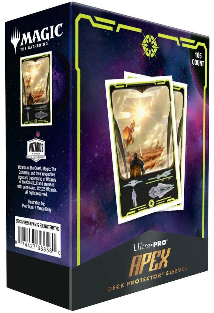 Ultra PRO: APEX Deck Protector Sleeves - Edge of Eternities (White Mythic 105-pack)