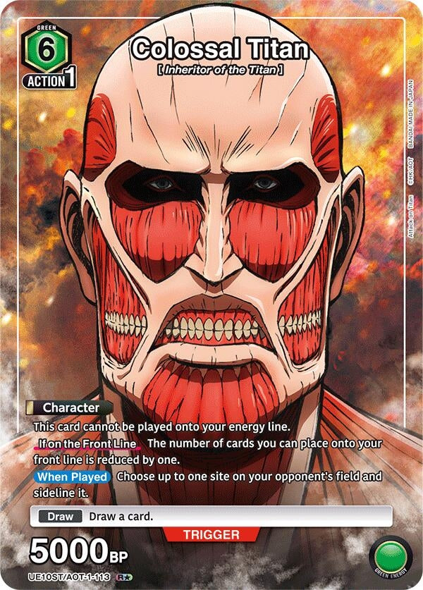Image for Colossal Titan (R*) (UE10ST) (UE10ST/AOT-1-113) - Union Arena