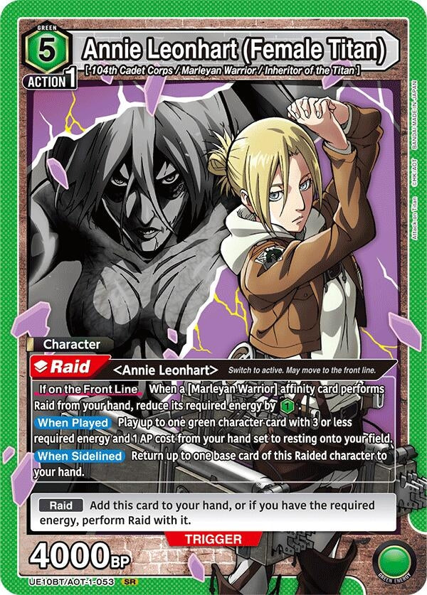 Image for Annie Leonhart (Female Titan) (UE10BT) (UE10BT/AOT-1-053) - Union Arena