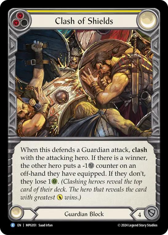 Clash of Shields [MPG051] (Mastery Pack Guardian)  Rainbow Foil