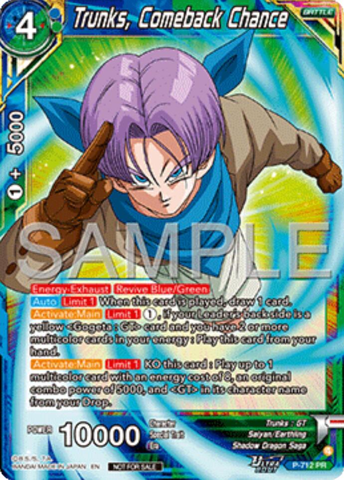 Trunks, Comeback Chance (Ultra-Bout Series Tournament Pack Vol.13) (P-