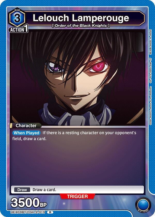 Image for Lelouch Lamperouge (013) (UEX03BT) (UEX03BT/CGH-2-013) - Union Arena
