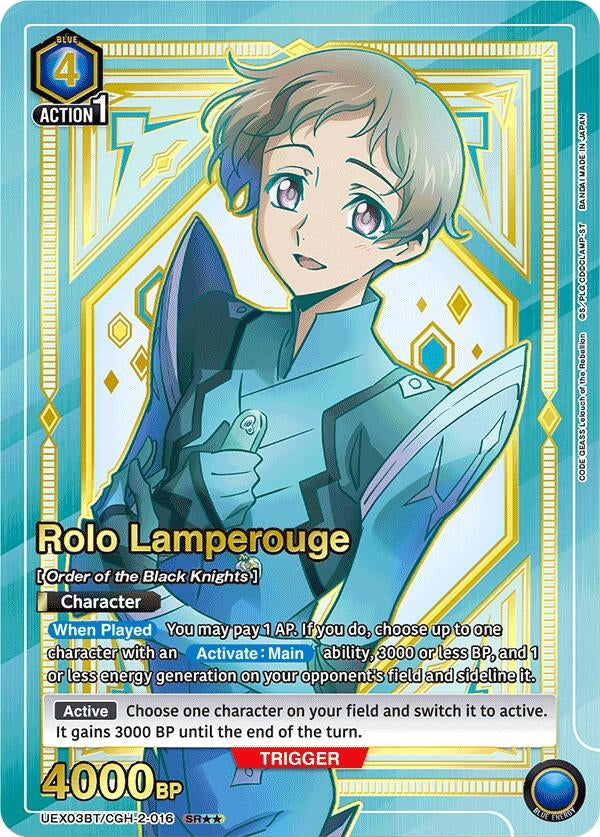 Image for Rolo Lamperouge (016) (SR**) (UEX03BT) (UEX03BT/CGH-2-016) - Union Arena