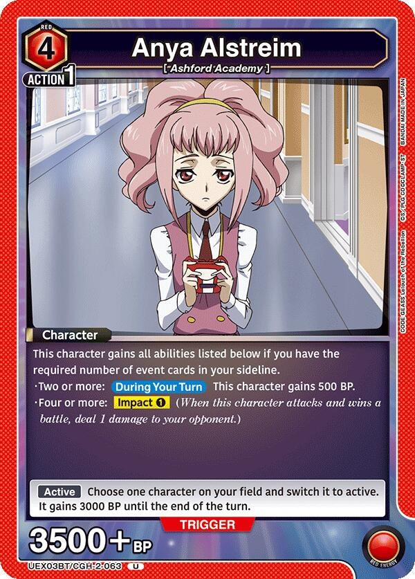 Image for Anya Alstreim (063) (UEX03BT) (UEX03BT/CGH-2-063) - Union Arena