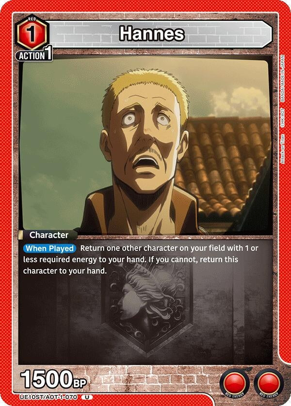 Image for Hannes (UE10ST) (UE10ST/AOT-1-070) - Union Arena