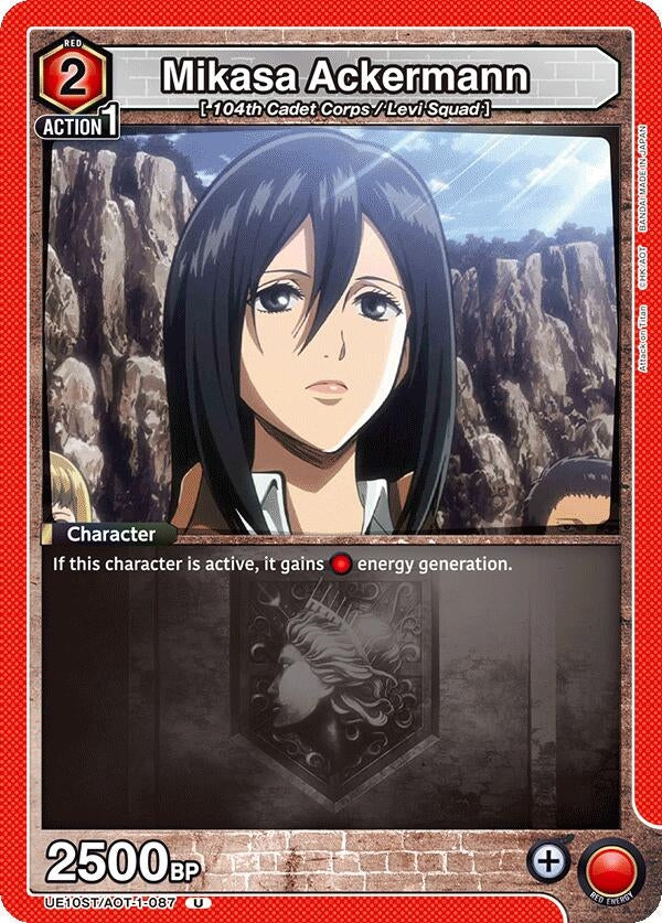 Image for Mikasa Ackermann (087) (UE10ST) (UE10ST/AOT-1-087) - Union Arena