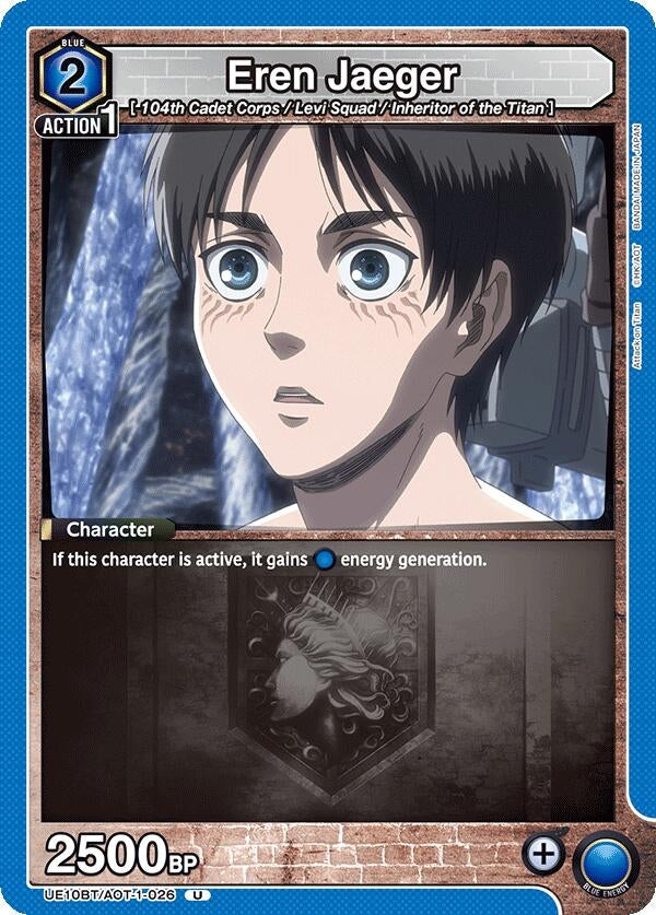 Image for Eren Jaeger (026) (UE10BT) (UE10BT/AOT-1-026) - Union Arena