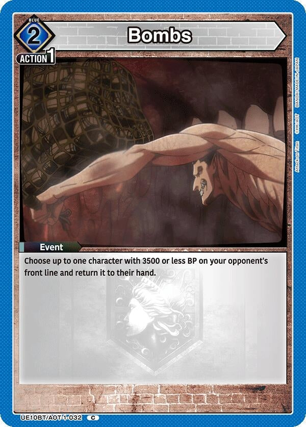 Image for Bombs (UE10BT) (UE10BT/AOT-1-032) - Union Arena