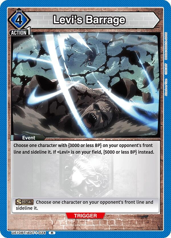 Image for Levi's Barrage (UE10BT) (UE10BT/AOT-1-034) - Union Arena