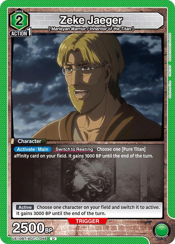 Image for Zeke Jaeger (046) (UE10BT) (UE10BT/AOT-1-046) - Union Arena
