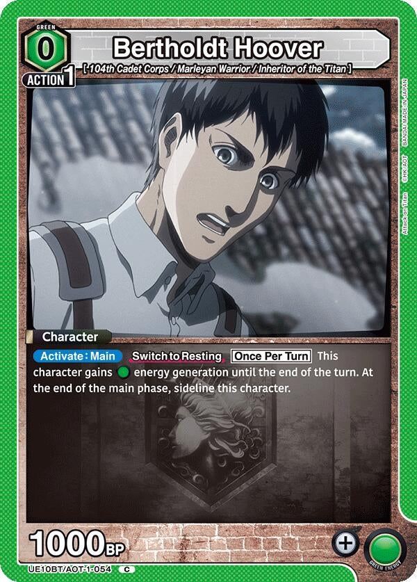 Image for Bertholdt Hoover (054) (UE10BT) (UE10BT/AOT-1-054) - Union Arena