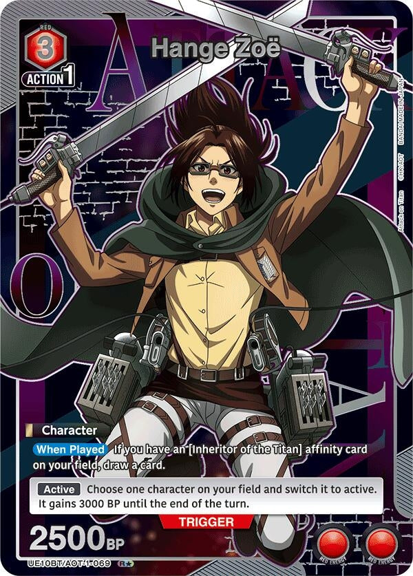 Image for Hange Zoe (069) (R*) (UE10BT) (UE10BT/AOT-1-069) - Union Arena