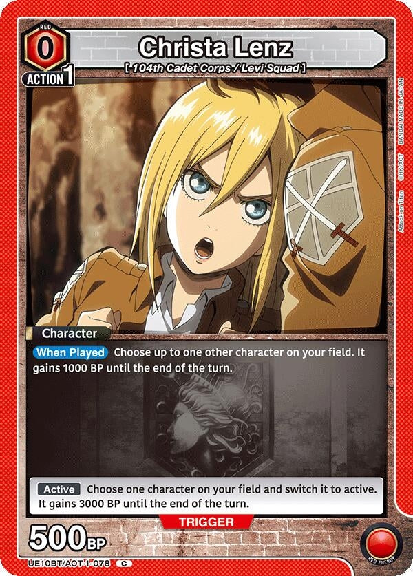 Image for Christa Lenz (UE10BT) (UE10BT/AOT-1-078) - Union Arena