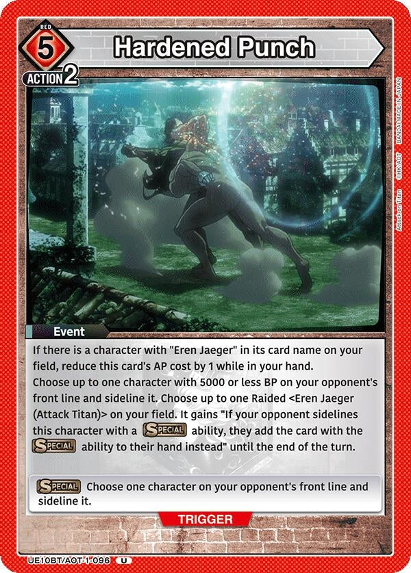 Image for Hardened Punch (UE10BT) (UE10BT/AOT-1-096) - Union Arena