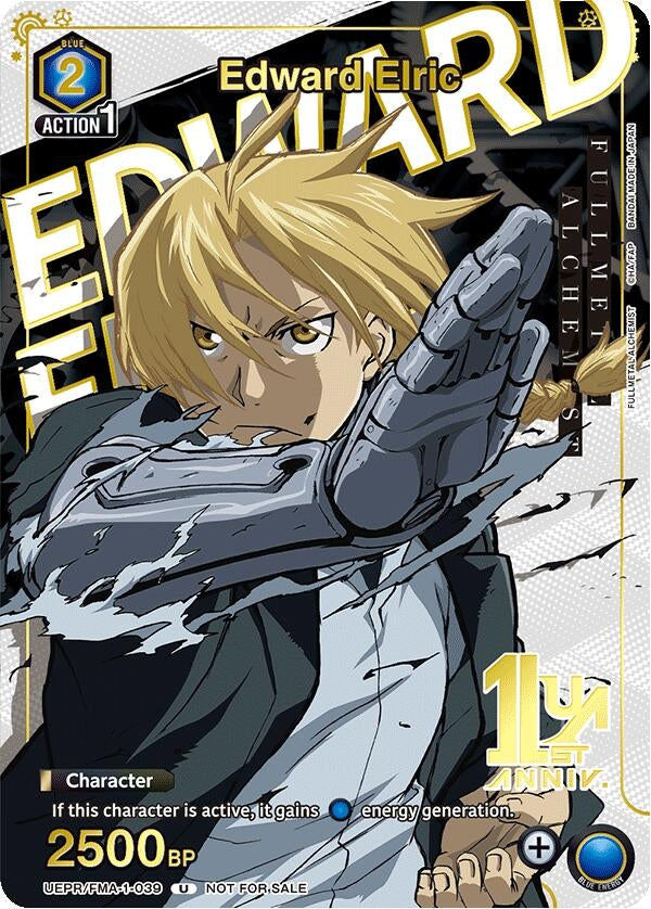 Image for Edward Elric (039) (Gold) (UEPR) (UEPR/FMA-1-039) - Union Arena